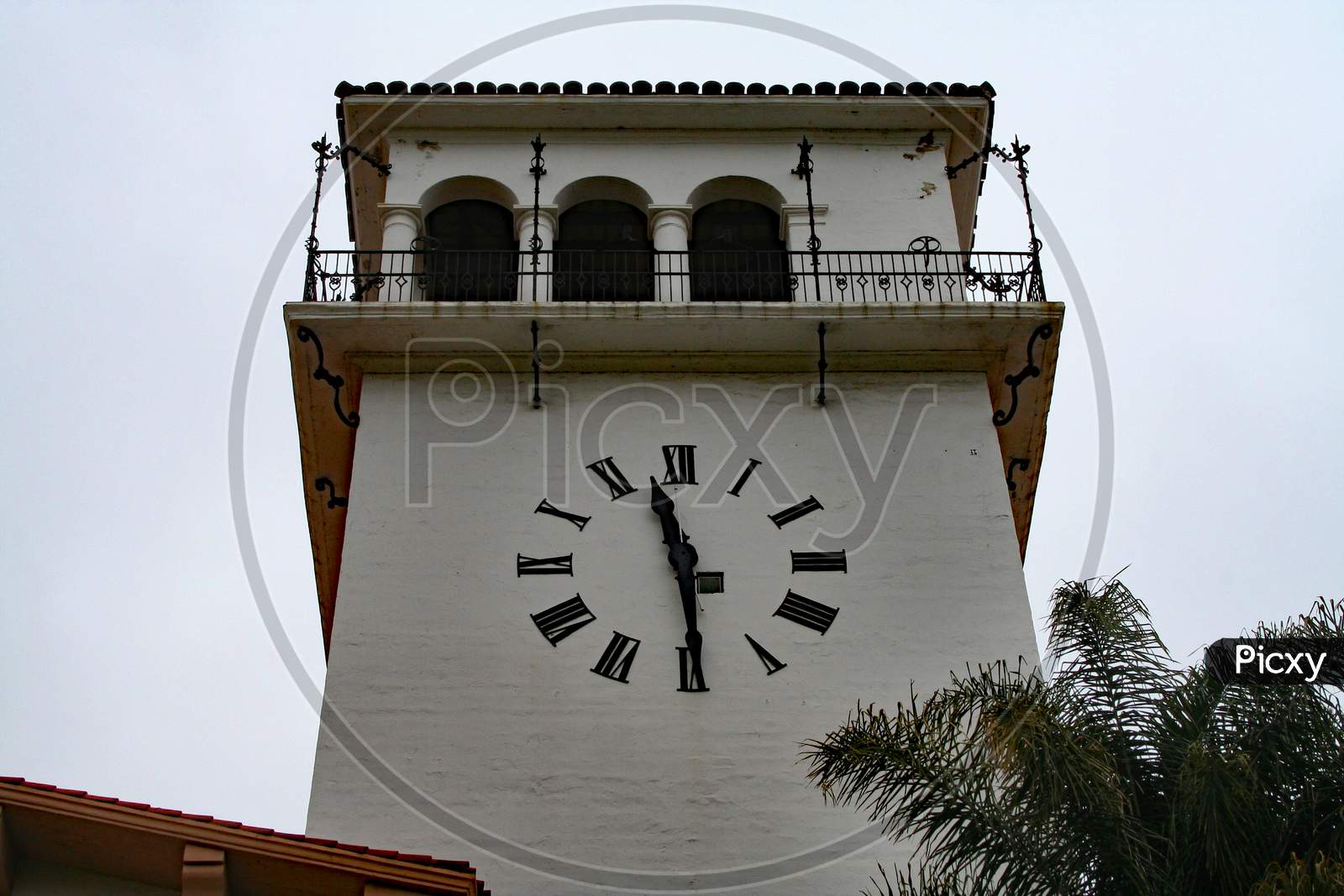 Clock Tower In Santa Barbara