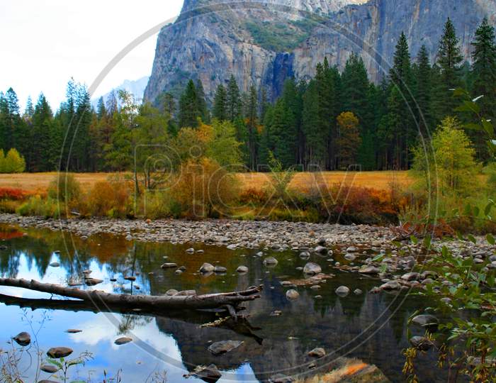 Autumn Reflection In Yosemite