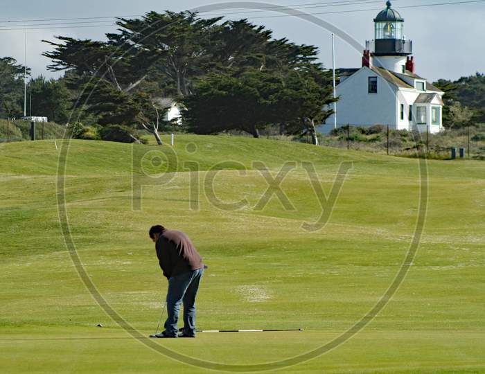 Golfing At Point Pinos Lighthouse