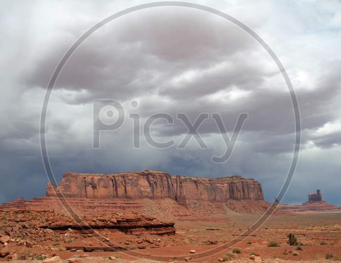 Storm Clouds Over Monument Valley
