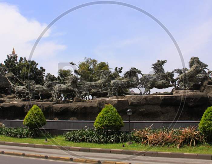 Arjuna Wijaya Statue In Jakarta, Indonesia