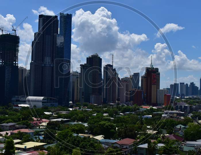 Manila Philippines at the middle of pandemic lockdown in 2020