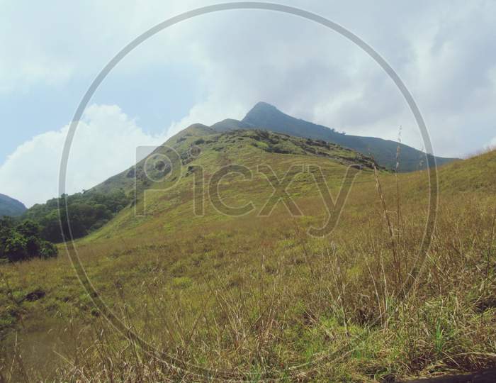 Beautiful Chembra peak Wayanad landscape view