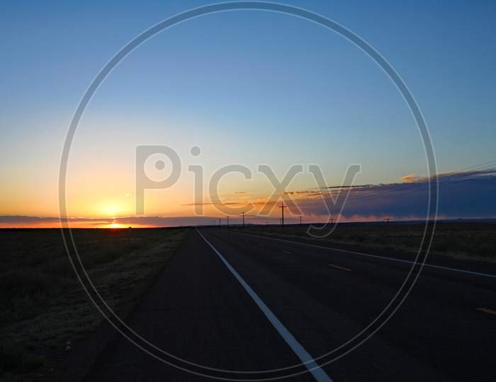 Arizona Highway Sunset