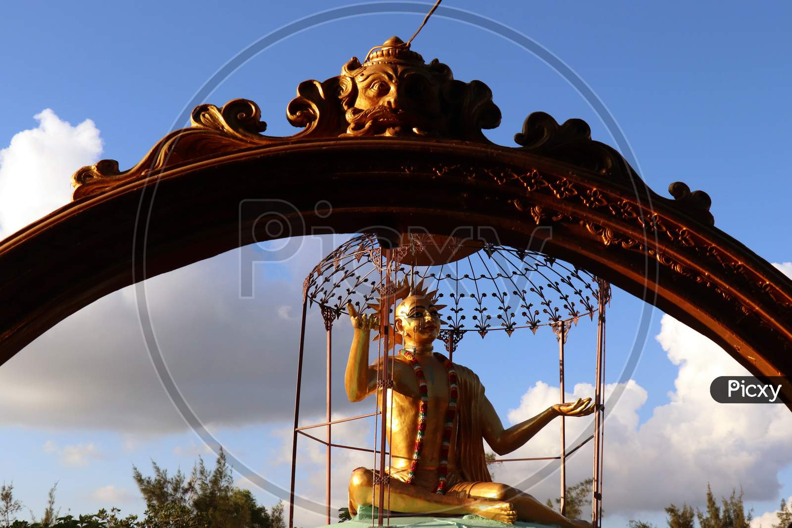 Sri Chaitanya statue at Gupta Vrindavan in Puri, Odisha, India