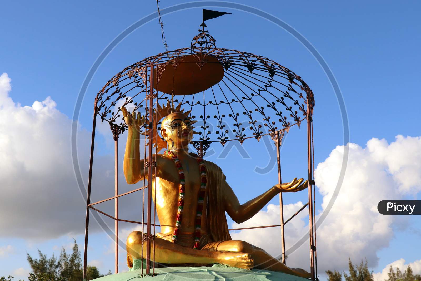 Sri Chaitanya statue at Gupta Vrindavan in Puri, Odisha, India