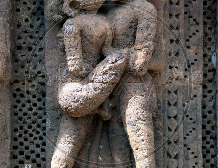 Stone Carvings in Konark Sun Hindu temple in Konark, Odisha