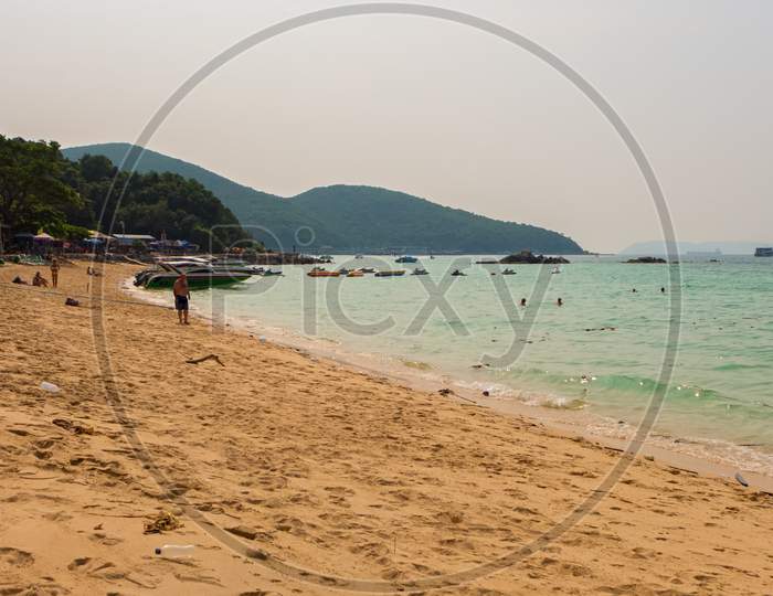 One Of The Beaches Of Koh Larn In Thailand