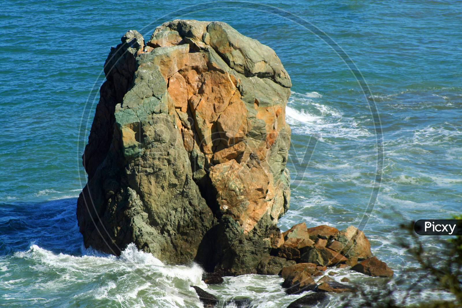 Rock Formation In San Francisco Bay