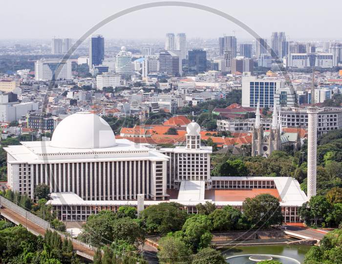 Istiqlal Mosque In Jakarta, Indonesia