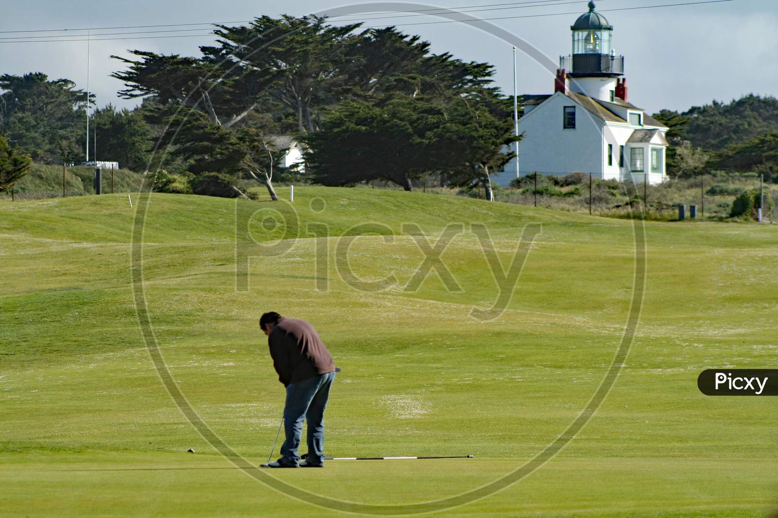 Golfing At Point Pinos Lighthouse