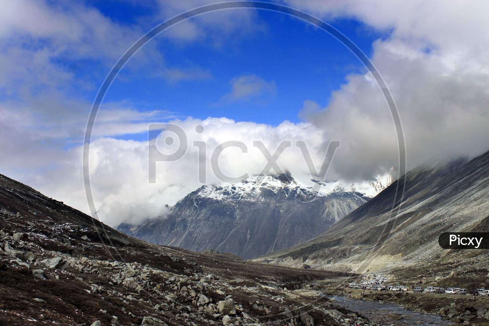 Snow Capped Mountains of Sikkim