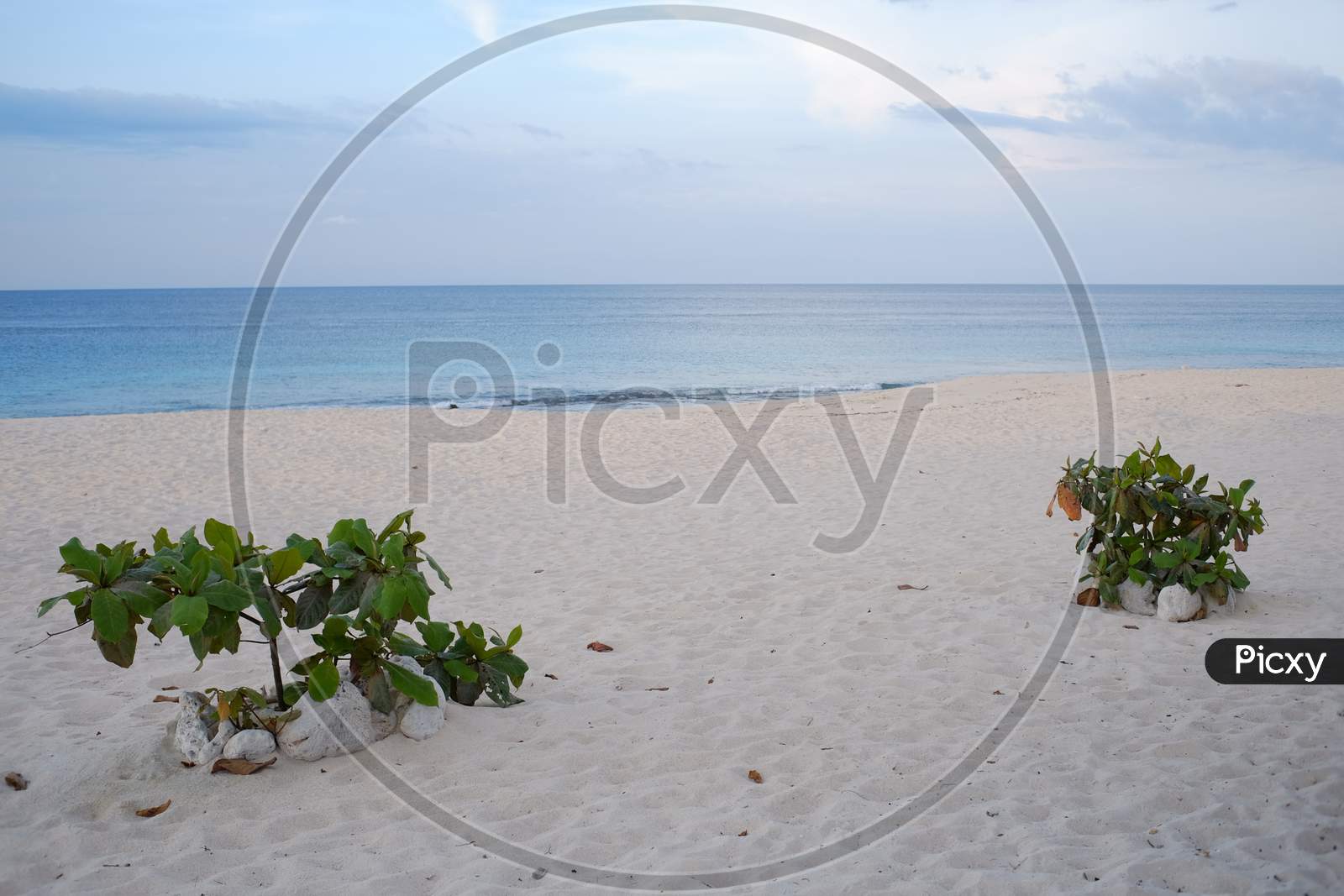 Kita beach is clean and calm with white sand, Mananga Aba