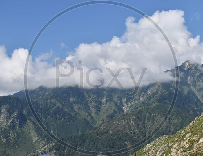 Beautiful view of mountains at Kashmir.