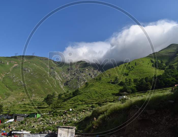 Beautiful view of mountains at Kashmir.