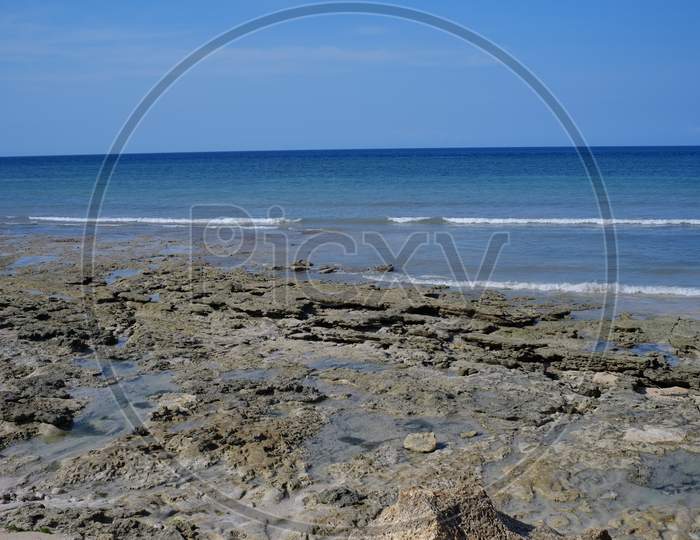 Blue and clear sea, Katewel beach