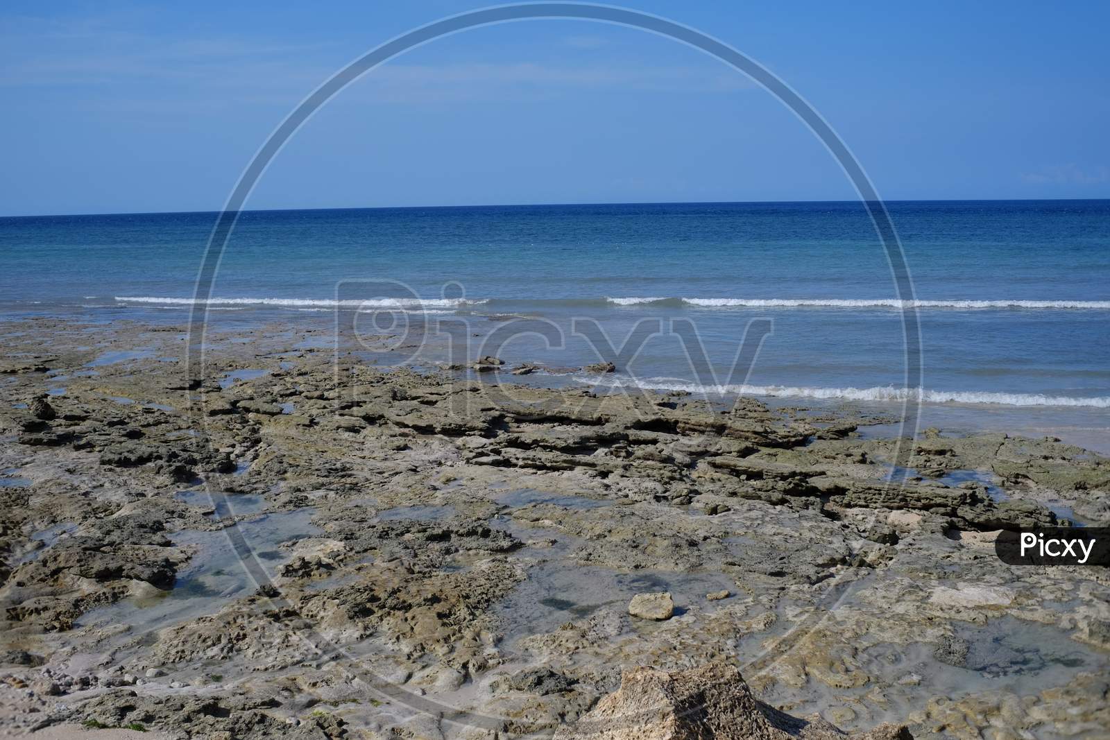Blue and clear sea, Katewel beach