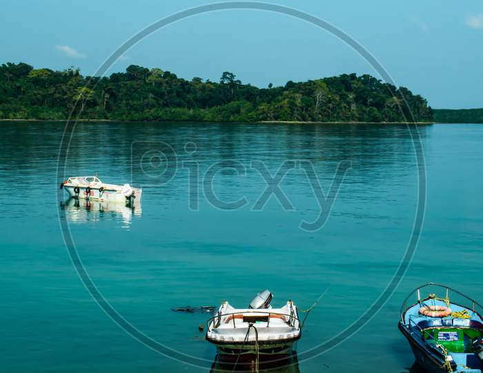 Beautiful View Of Ross And Smith Island In Andaman.
