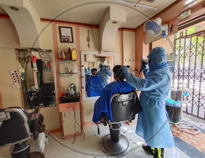 Barber shop after corona effect