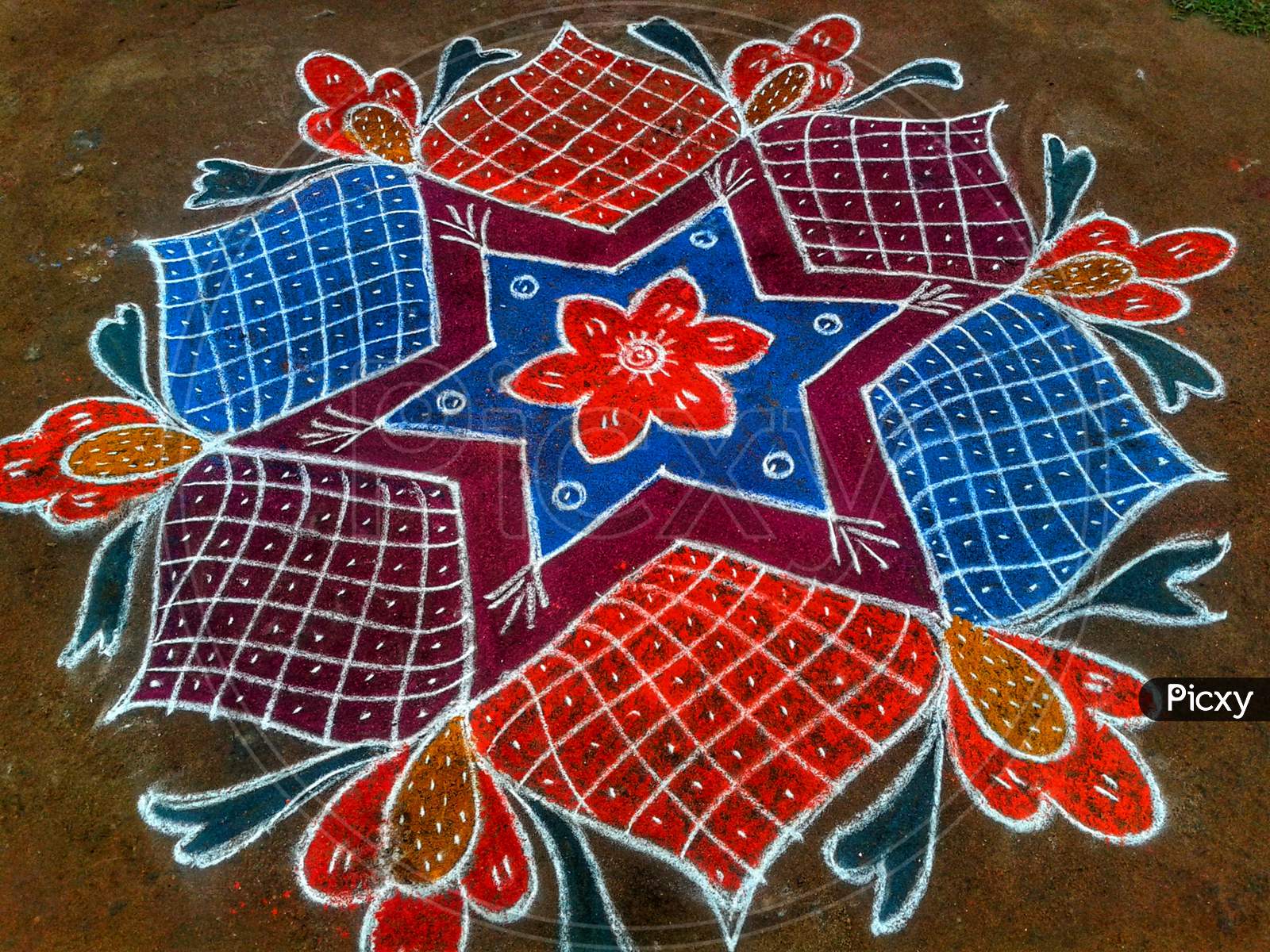 Rangoli Floral design