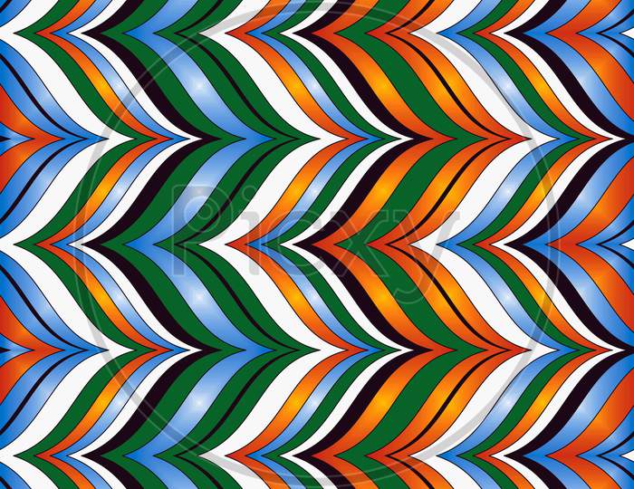 Vibrant Colors Digital Waves Pattern