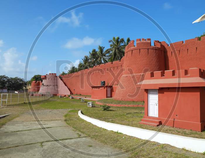 Zampa Gateway, Diu India Red Brick Wall