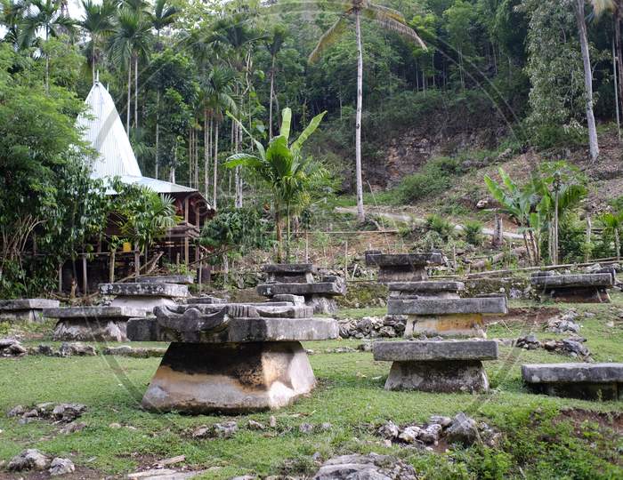 Kubur Batu or stone tomb of a megalithic civilization