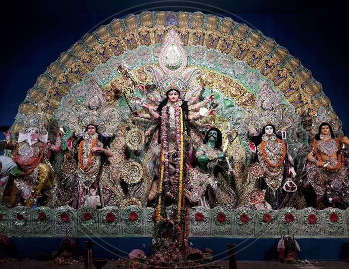 Idol of goddess Durga