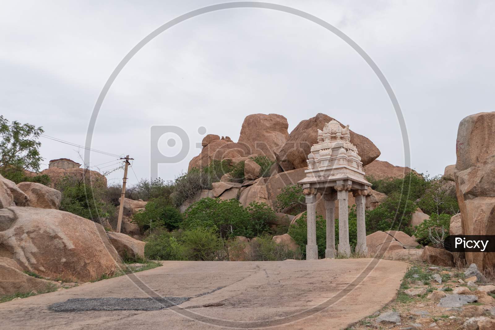 Way To Of Malyavanta Raghunatha Temple, Hampi, Karnataka