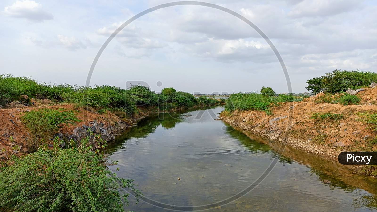 Jurala Left Main Canal Krishna Water Coming From Jurala To Ramanpadu Reservoir Coming From Jurala Left