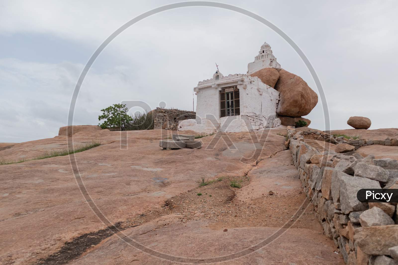 Small Temple At Malyavanta Parvata Or Hill Top At Hampi, Karnataka