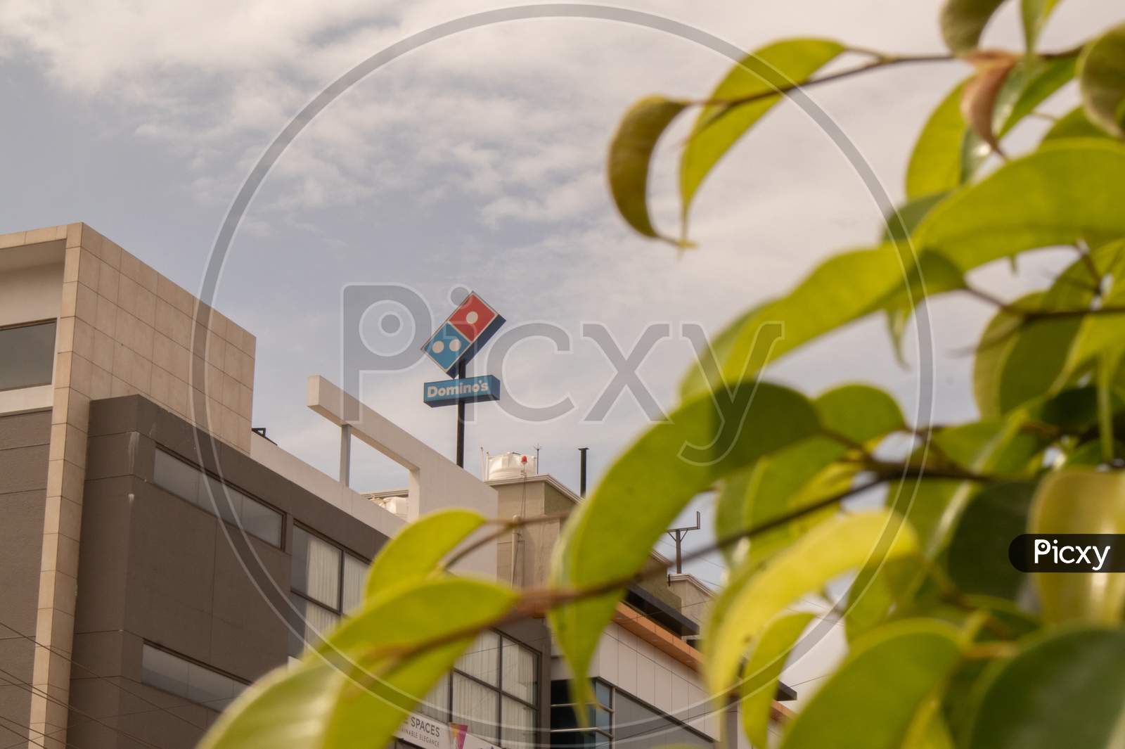 Bengaluru, India June 27,2019 : Domino'S Pizza Billboard On Top Of The Building At Bengaluru.
