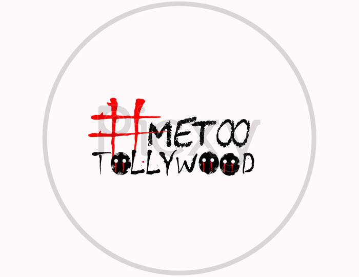 Internet Protest Hashtag Metoo On Ripped Paper, Used For Campaign Against Sexual Violence And Abuse Of Women In Tollywood Film Industry