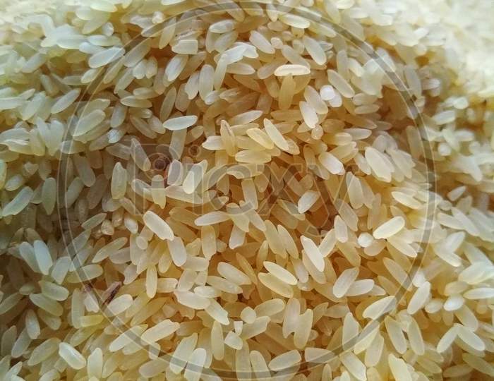 This picture of new rice. Rice is cooked by boiling, or it can be ground into a flour. It is eaten alone and in a great variety of soups, side dishes, and main dishes in Asian, Middle Eastern.