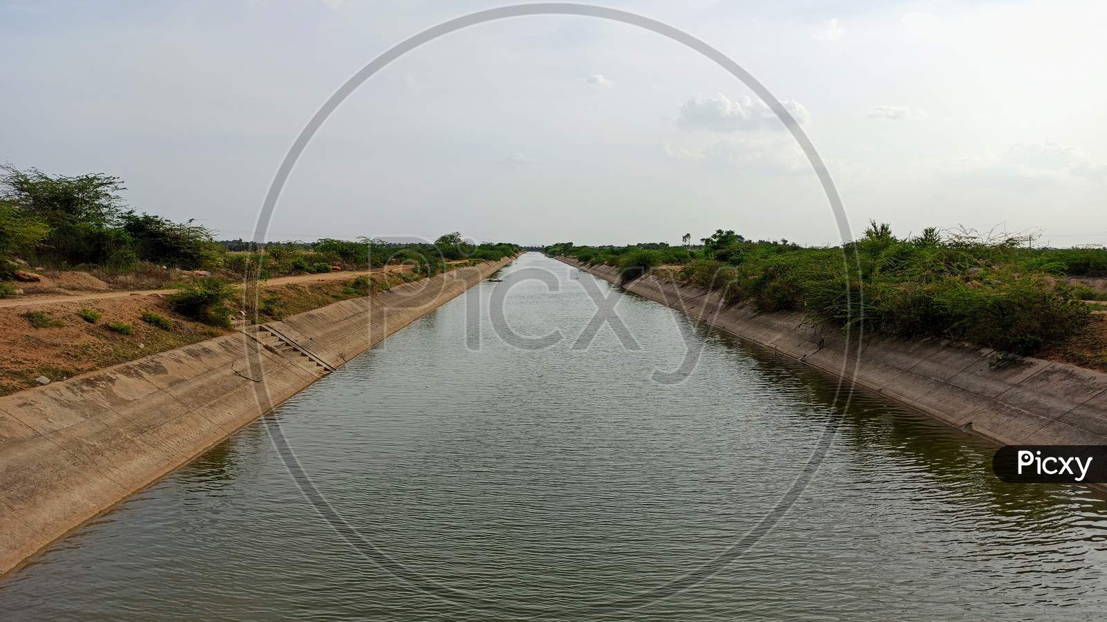 Jurala Left Main Canal Krishna Water Coming From Jurala To Ramanpadu Reservoir Rajeev Bhima Lift Irrigation Scheme 2