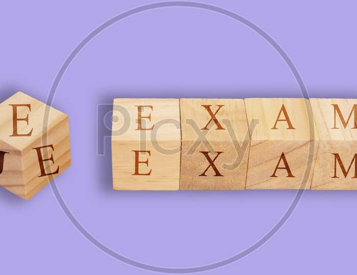 Concept Showing Of Jee Or Joint Entrance Examination Conducted In India For Recruitment On Wooden Block Letters.
