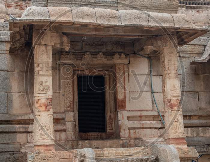 Entry Door To The Malyavanta Raghunatha Temple, Hampi, Karnataka