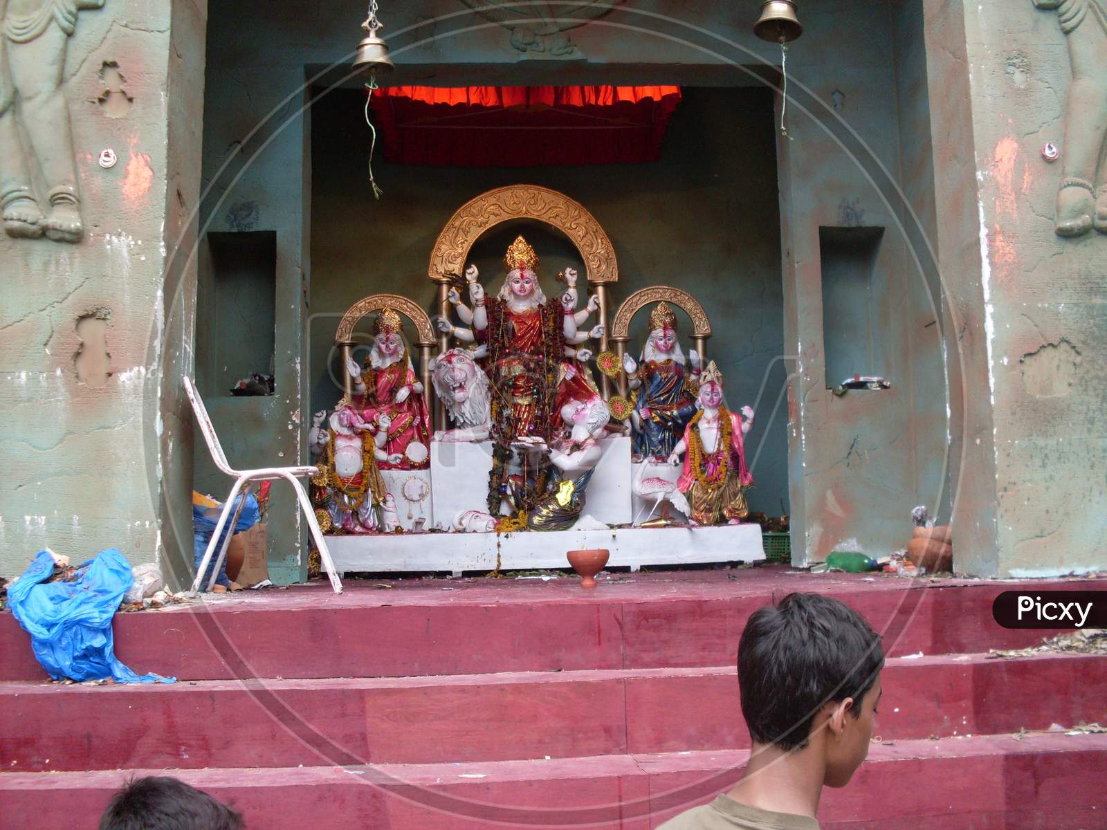 Idol of goddess Durga