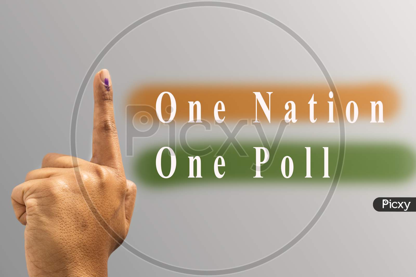 image-of-one-nation-one-poll-with-hand-gesture-of-indian-election-on