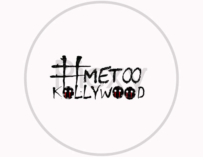 Internet Protest Hashtag Metoo On Ripped Paper, Used For Campaign Against Sexual Violence And Abuse Of Women In Kollywood Film Industry