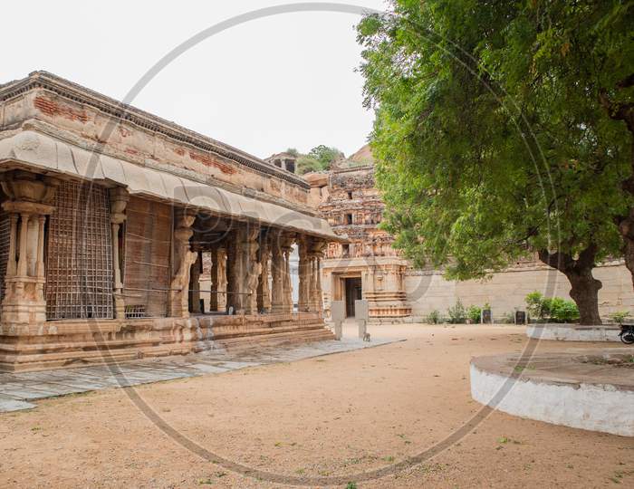 Inner View Of Malyavanta Raghunatha Temple, Hampi, Karnataka
