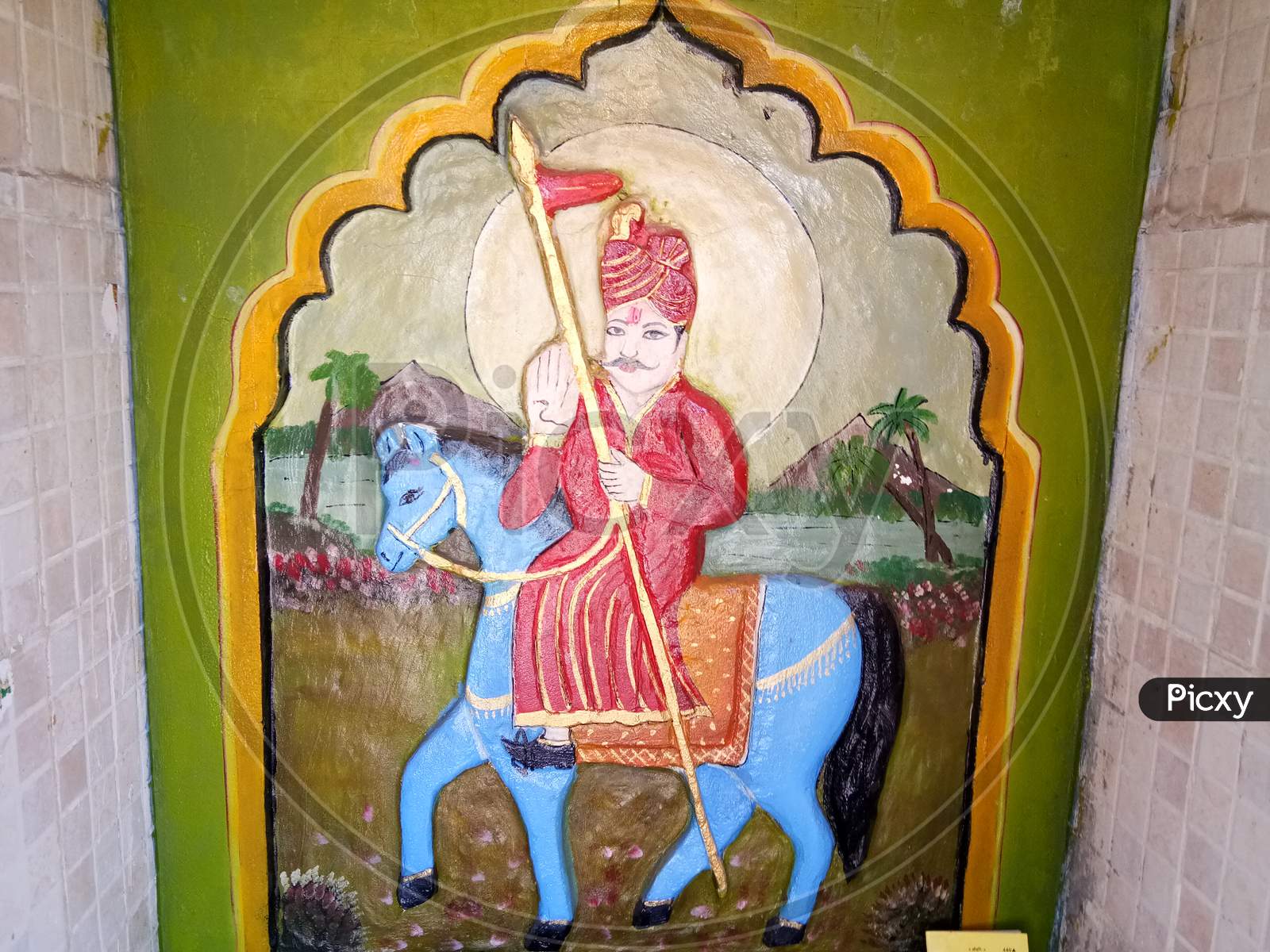 Statue of Goga Ji Maharaj in Dadreva Dham, Rajasthan