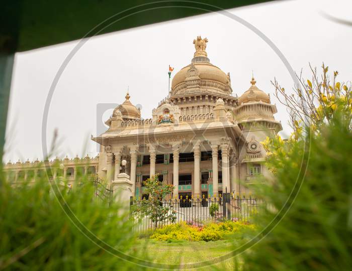 Vidhana Soudha Is The Seat Of Karnataka'S Legislative Assembly Located In Bengaluru, India.