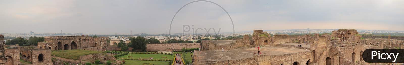 A Panorama Picture of Golconda Fort