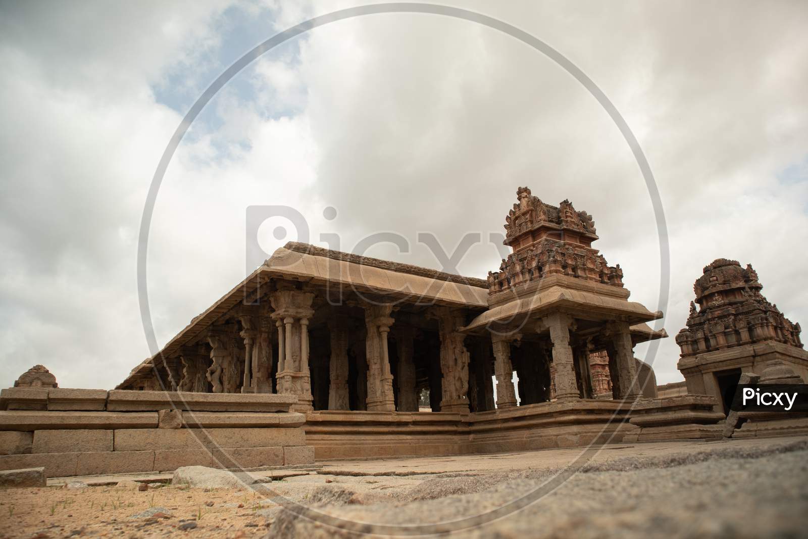 Ruined Sri Krishna Temple In Hampi, India.
