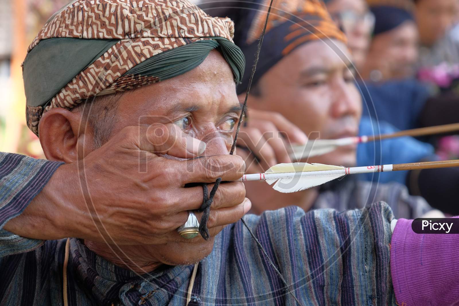 Traditional Javanese Jemparingan arrow tradition