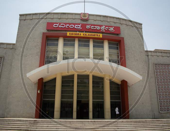 Bangalore, India, June 4, 2019 :Building Of Ravindra Kalakshetra,Which Is A Cultural Centre In Bangalore.