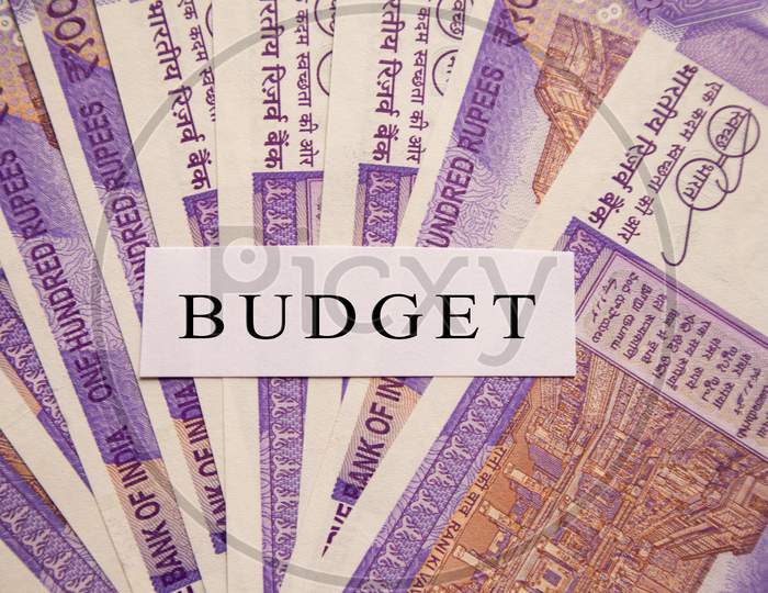 Budget Printed On New Indian Currency Notes
