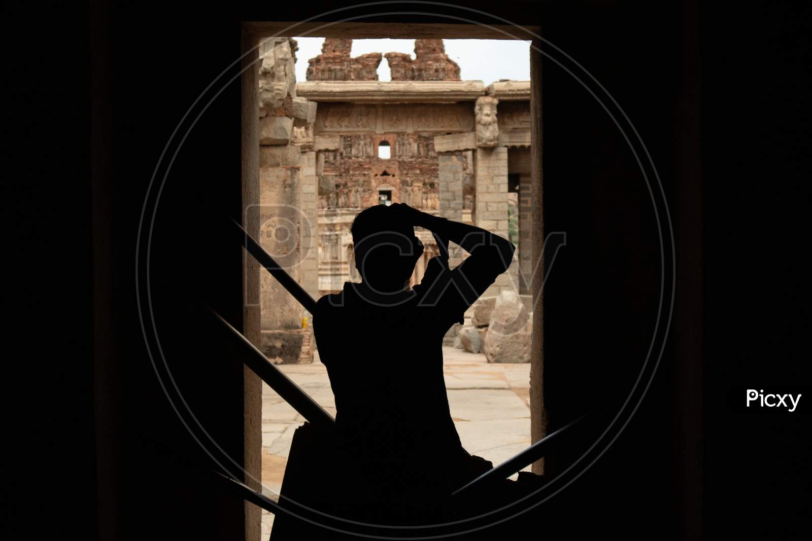 Hampi, India July 9, 2019 : Photographer Capturing The Photo Of Ruined Vittala Temple In Hampi, Karnataka, India