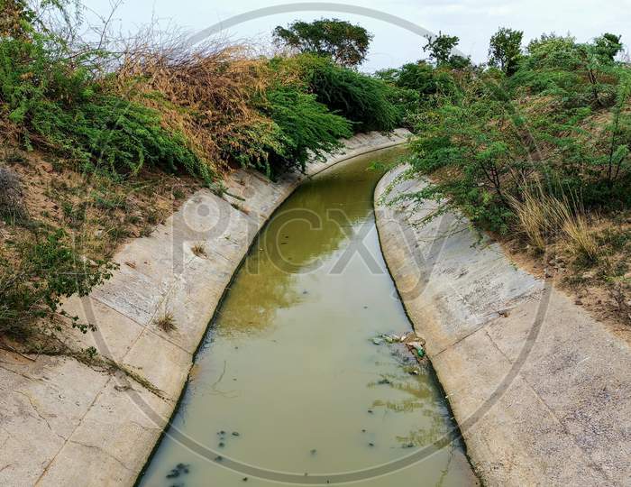 Shankara Samudram Right Main Canal Rajeev Bhima Lift Irrigation Scheme 2 at Addakal Mahabubnagar Telangana